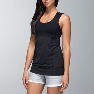 Lululemon hustle & bustle tank black top